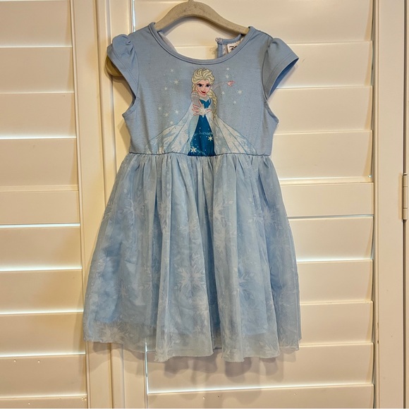 Disney Elsa Tulle Dress Blue Size 3T - Picture 1 of 3